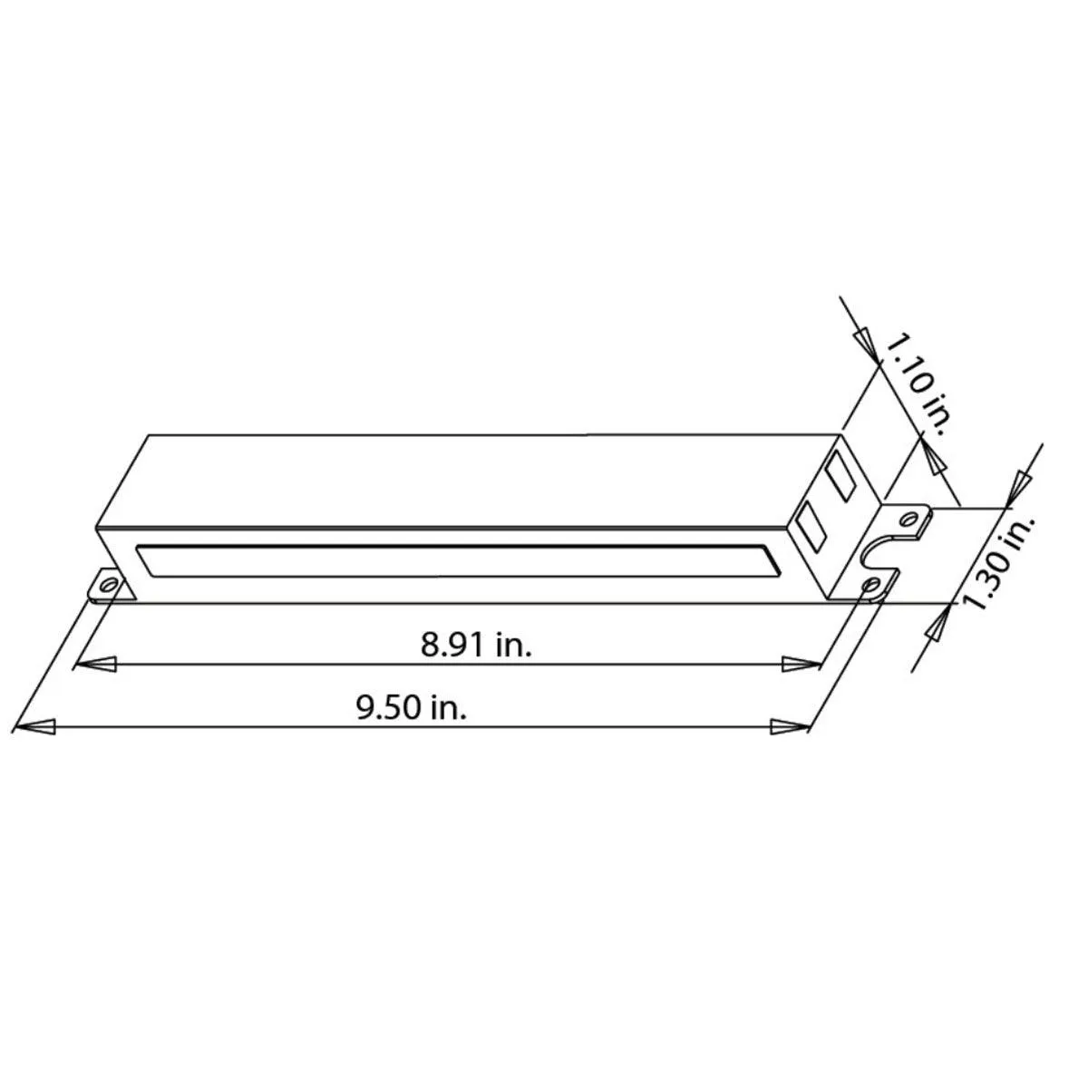 CoreTech VPL LED Driver, 35W, Selectable Constant Current 250-360mA, 0-10V Dimming, 2 Channels, 120-277V Input