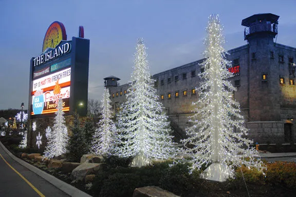 Crystal Branch Illuminated Trees