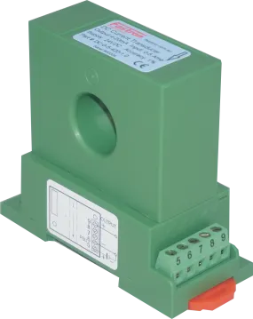DC-0-5-420-1.0, Hall Effect DC Current Transducer, 0-5 Amp DC, 4-20mA Unipolar output, 24VDC supply