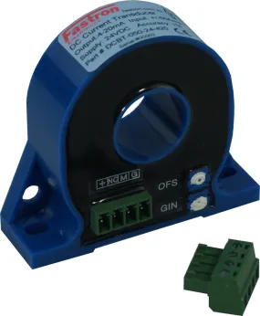DCBT-200-24-420, Hall Effect DC Current Transducer,  /-200 Amp DC, 4-20mA bipolar output, 24VDC supply, 20mm Aperture