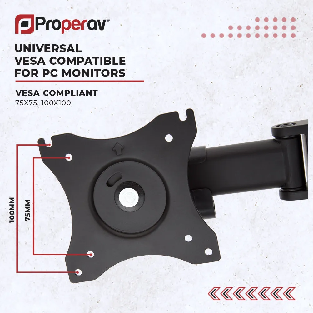 Desk Clamp Monitor Mount | Dual 17"-34"