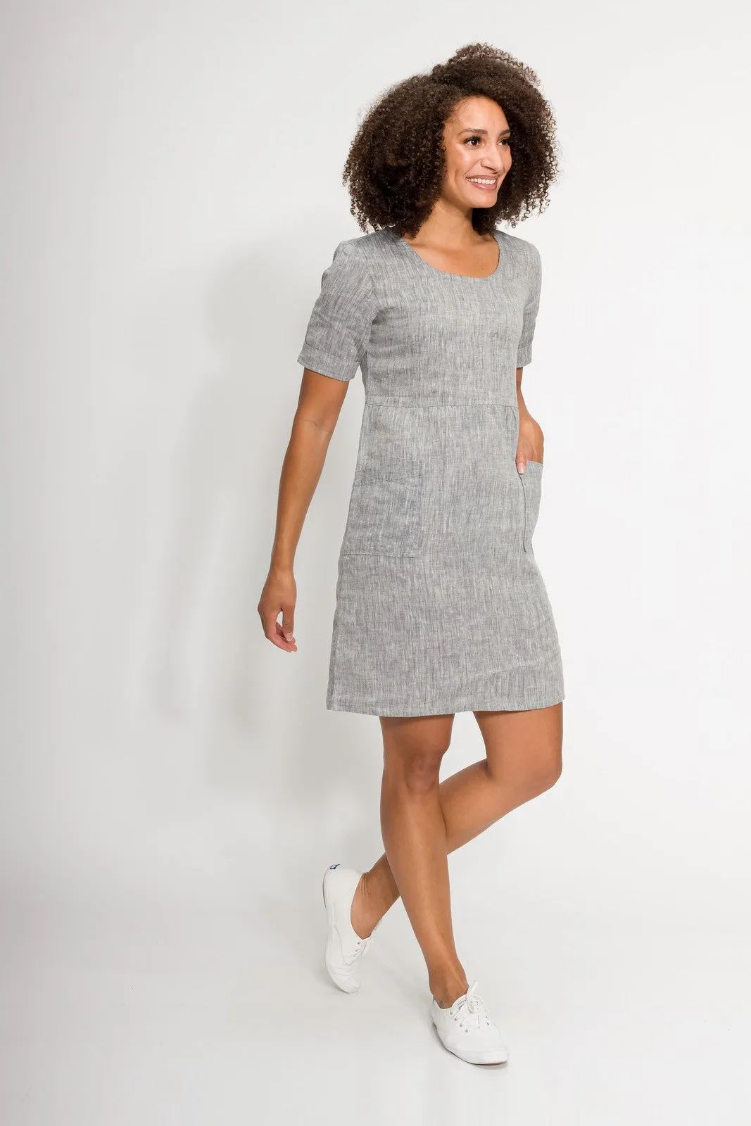 Diana | Women's Linen Smock Dress
