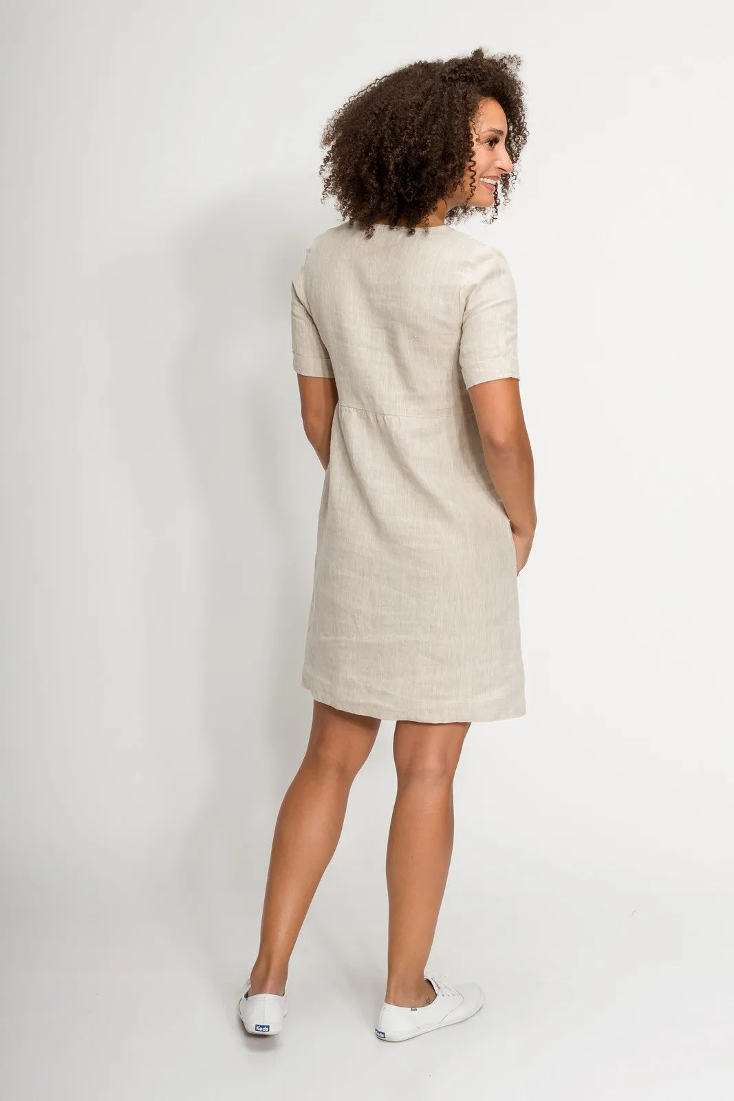 Diana | Women's Linen Smock Dress