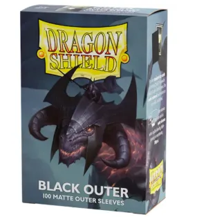 Dragon Shield - Jet - Matte Standard Size Sleeves 100Pk