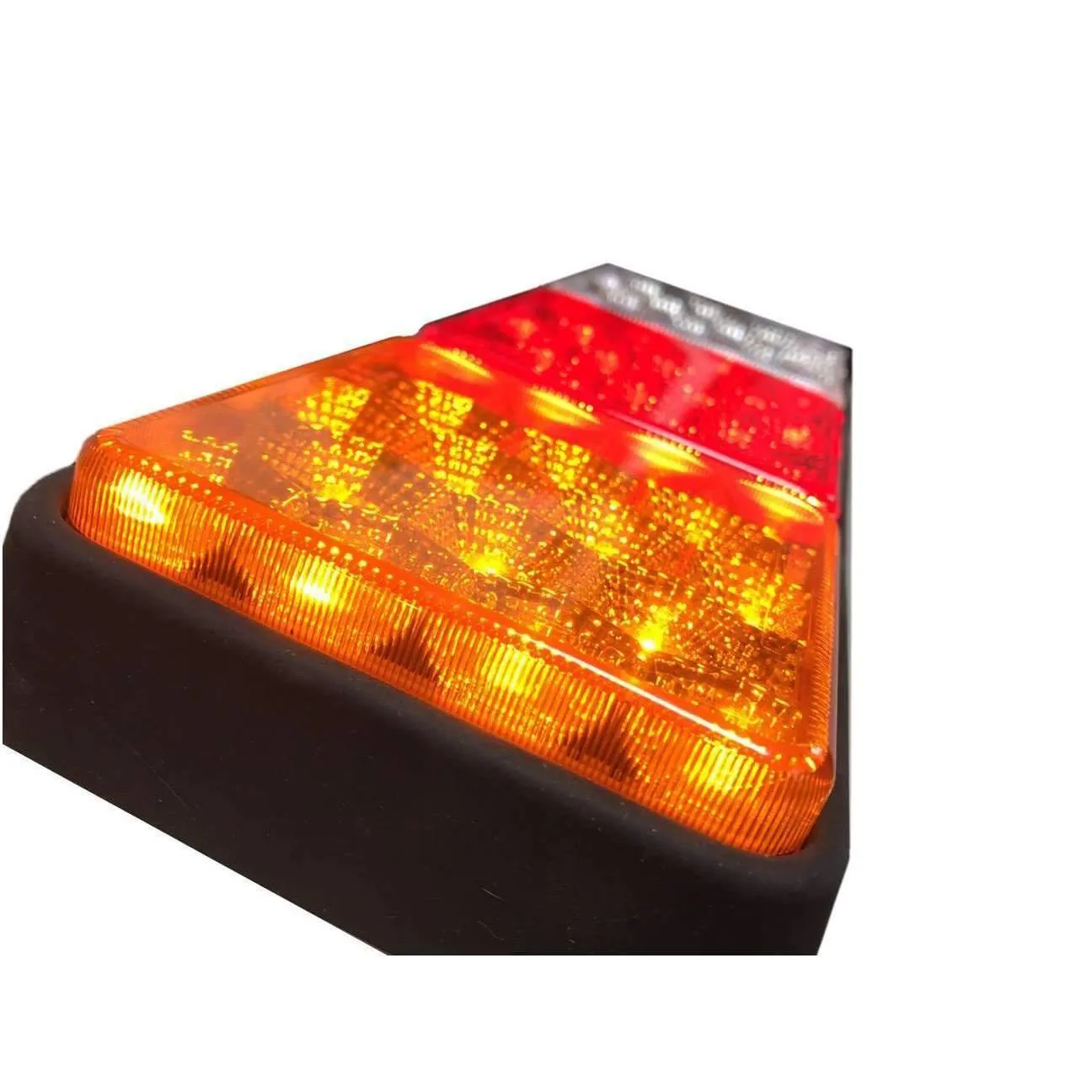 Eagle Lights 8002 LED Module - Generation II Rubbolite Universal Rear Lamp Replacement 12V / 24V 4" x 4" Lenses- Left / Right - Double Pack