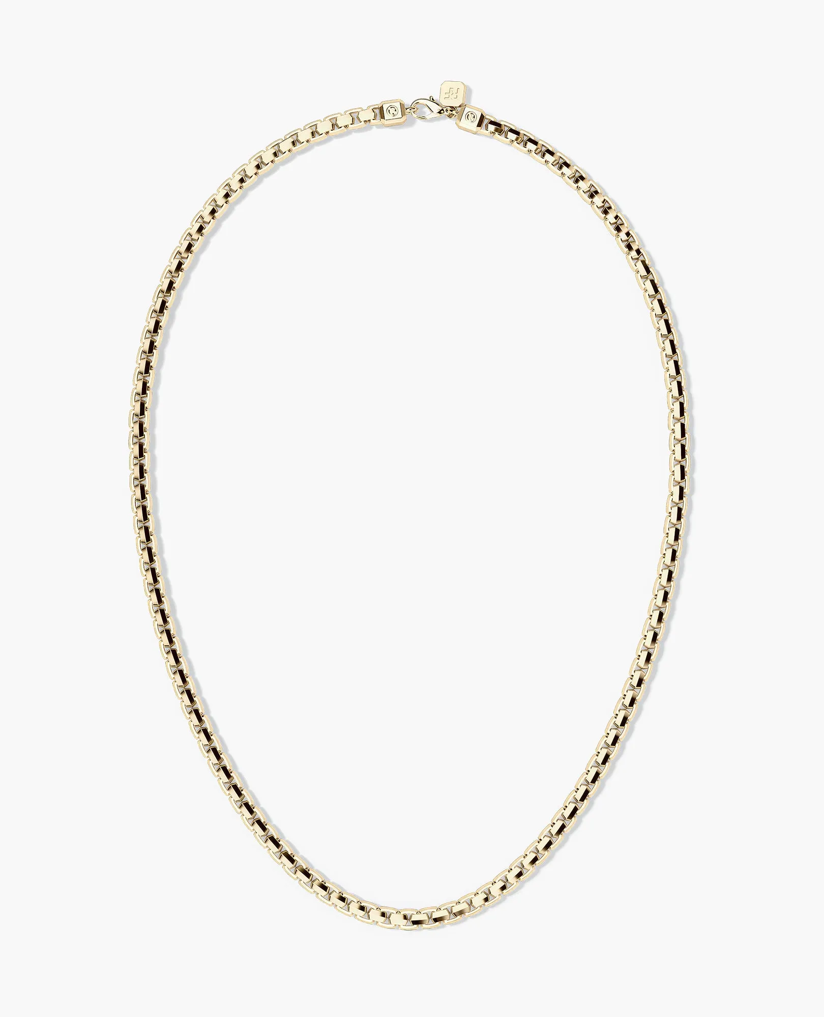 EDGE BOX Chain Necklace in Gold