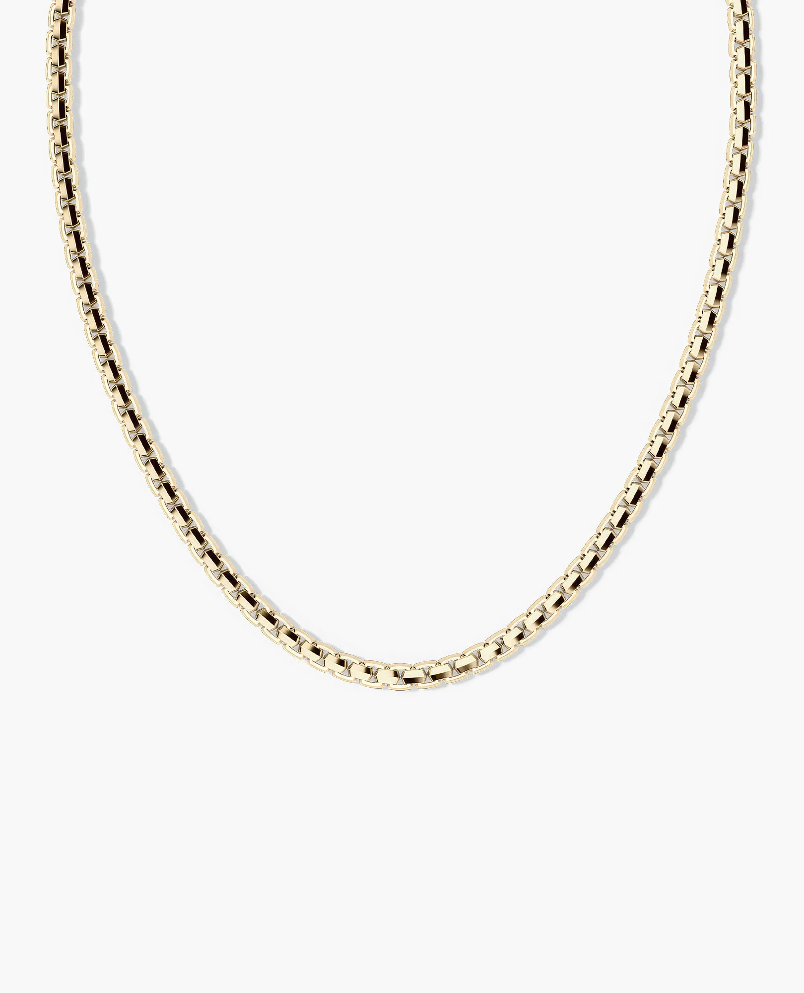 EDGE BOX Chain Necklace in Gold