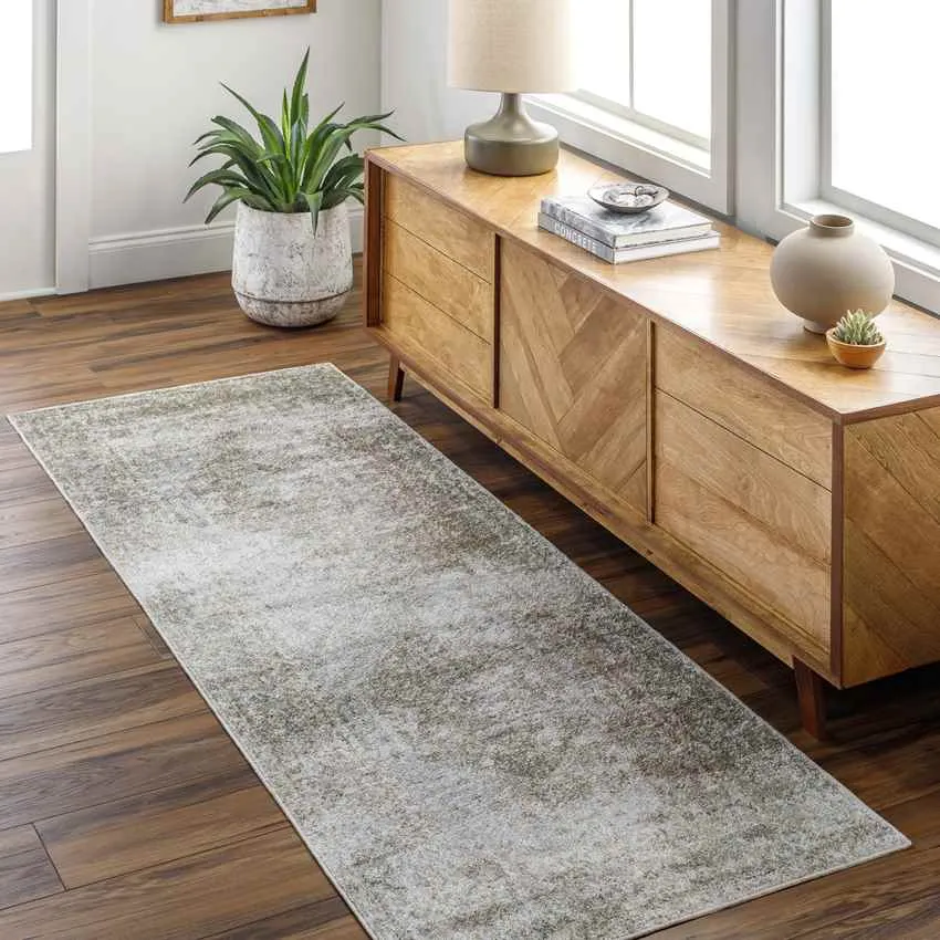 Edmond Traditional Camel Washable Area Rug