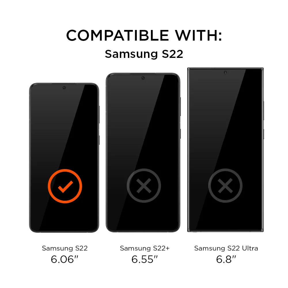 Eiger Mountain Glass Black Privacy 3D Screen Protector for Samsung Galaxy S22