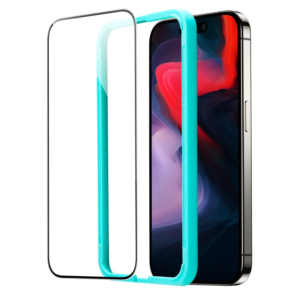 ESR 2-Pack Tempered Glass Screen Protector for Apple iPhone 15 Pro - Black