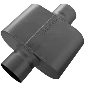 Flowmaster 40 Series Delta Force Top Ten Race Muffler - 4" Center Inlet / 4" Center Outlet - Aggressive Sound - 13.25" x 10.00" x 5.00"