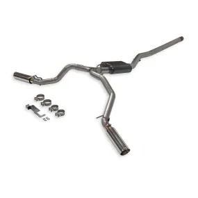 Flowmaster American Thunder Exhaust System - Cat-Back - 2-1/2" Diameter - Dual Side Exit - 3-1/2" Polished Tips - Stainless - 3.6 L