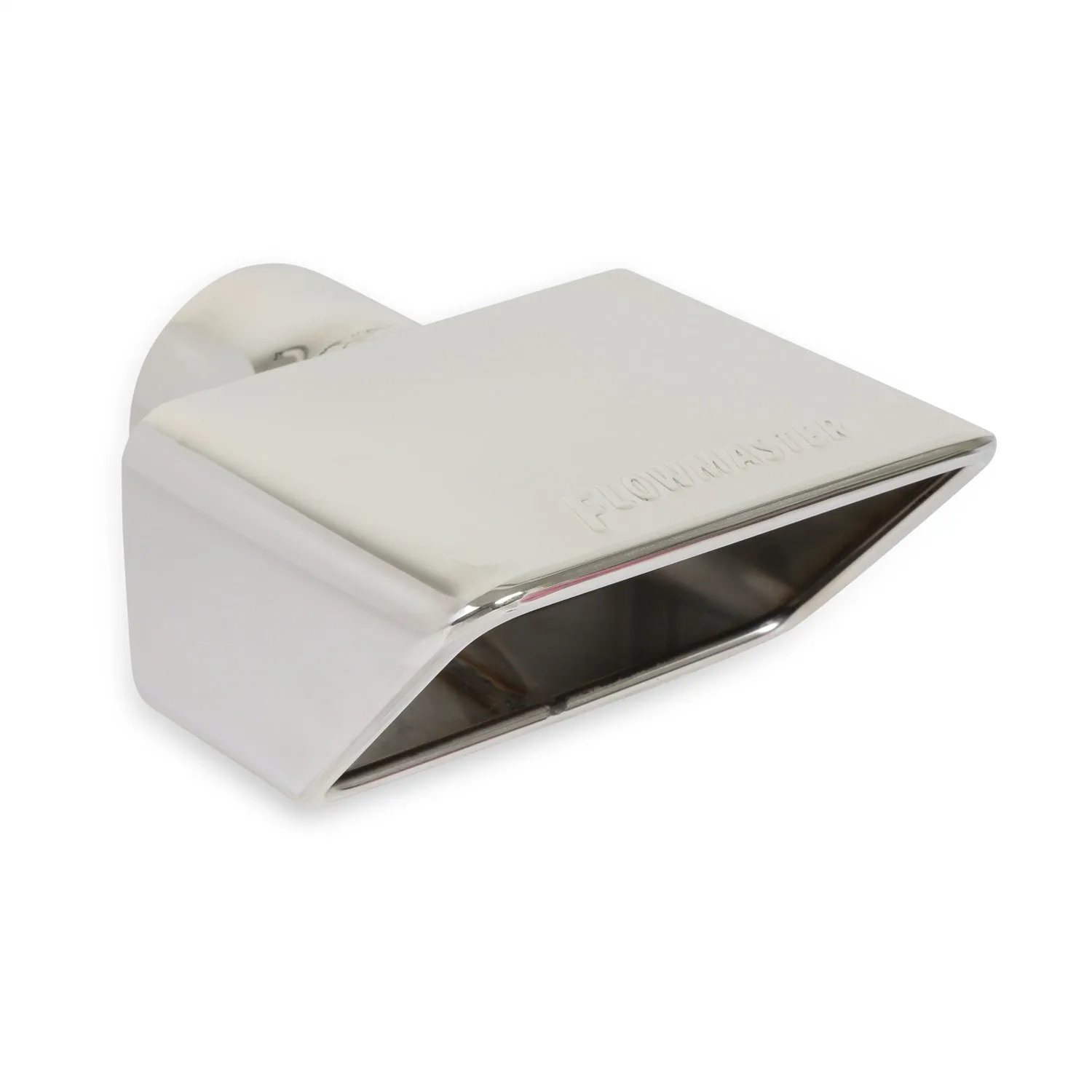 Flowmaster Exhaust Tip - Logo Embossed - Rectangle Outlet - Polished