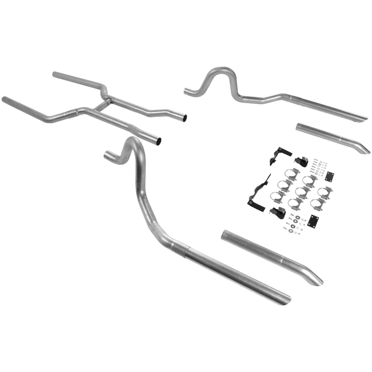 Flowmaster Header-Back Pipe Kit - Dual - 1964-72 GM A-Body V8