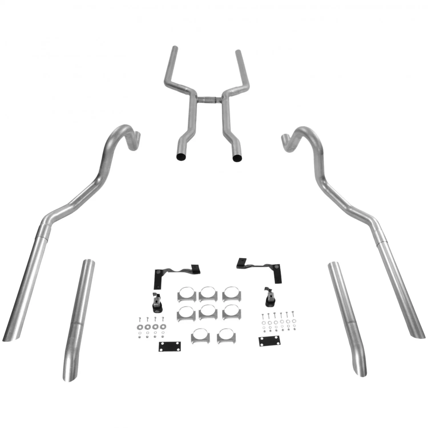 Flowmaster Header-Back Pipe Kit - Dual - 1964-72 GM A-Body V8