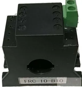 FRC-10-B10, AC Current Transducer, 10 Amp average RMS measurement, 0-10VDC output, 2% Accuracy, 14mm Aperture, or 3.5 x 15.5mm busbar, Self Powered, Panel Mount