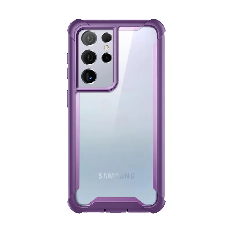 Galaxy S21 Ultra Ares Clear Rugged Case - Purple