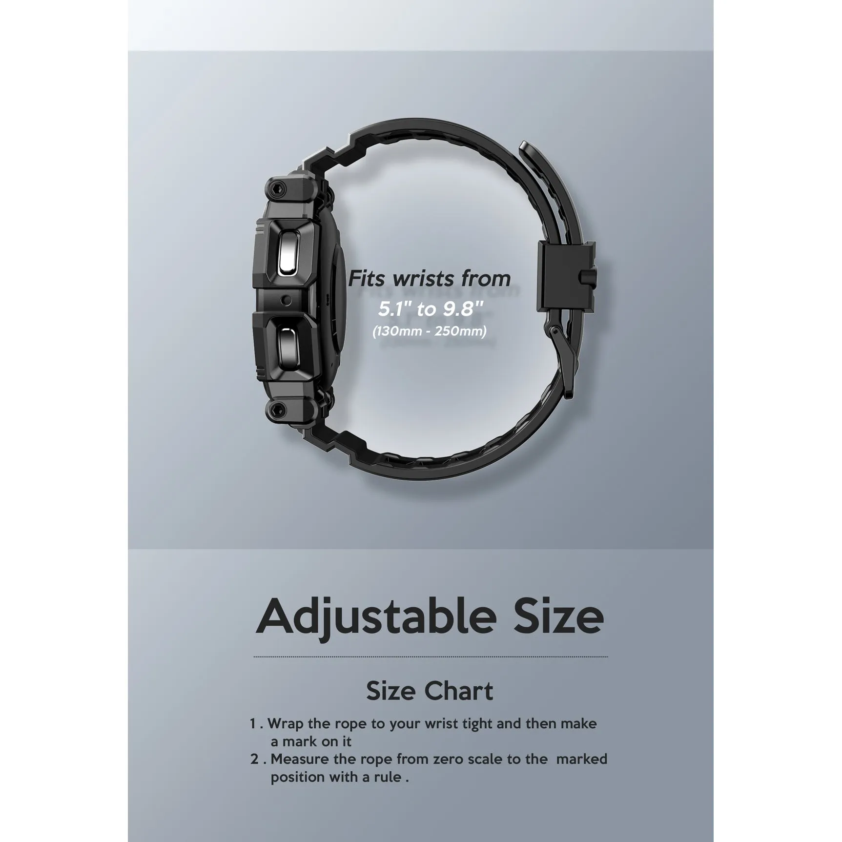 Galaxy Watch5 Pro 45mm Armorbox Case with Tempered Glass Screen Protectors - Black