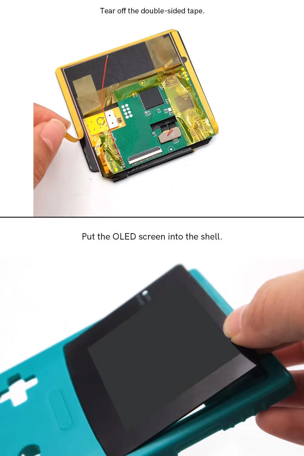 Game Boy Color Laminated AMOLED Retro Pixel Touch Screen Backlight Kit - Hispeedido