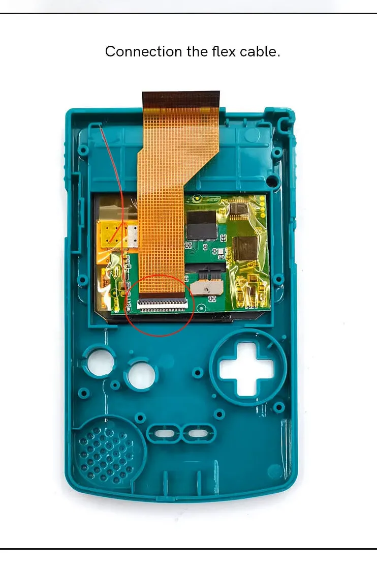 Game Boy Color Laminated AMOLED Retro Pixel Touch Screen Backlight Kit - Hispeedido