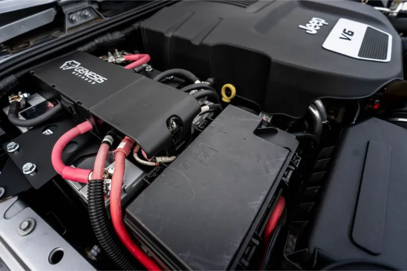 GENESIS OFFROAD | Jeep Wrangler 2007-2011 Dual Battery Kit (131-JKDBK2AG3E)