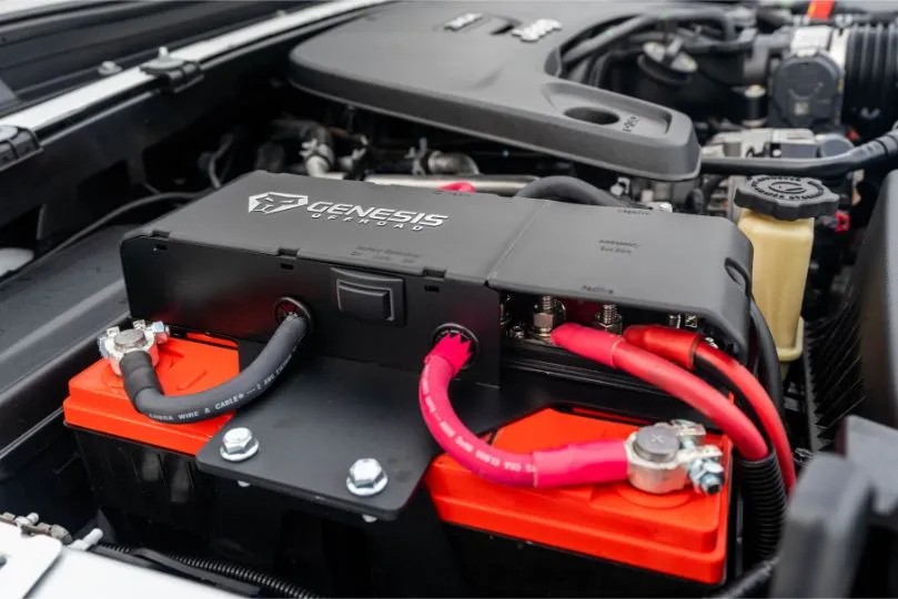 GENESIS OFFROAD | Jeep Wrangler 2018-Current Dual Battery Kit (185-JLDBKG3)