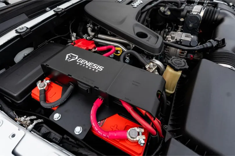 GENESIS OFFROAD | Jeep Wrangler 2018-Current Dual Battery Kit (185-JLDBKG3)