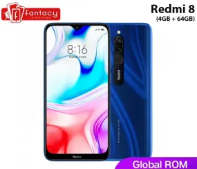 Global Rom Xiaomi Redmi 8 4GB 64GB Snapdragon 439 Octa Core 12MP Dual Camera Mobile Phone 5000mAh Large Battery OTA