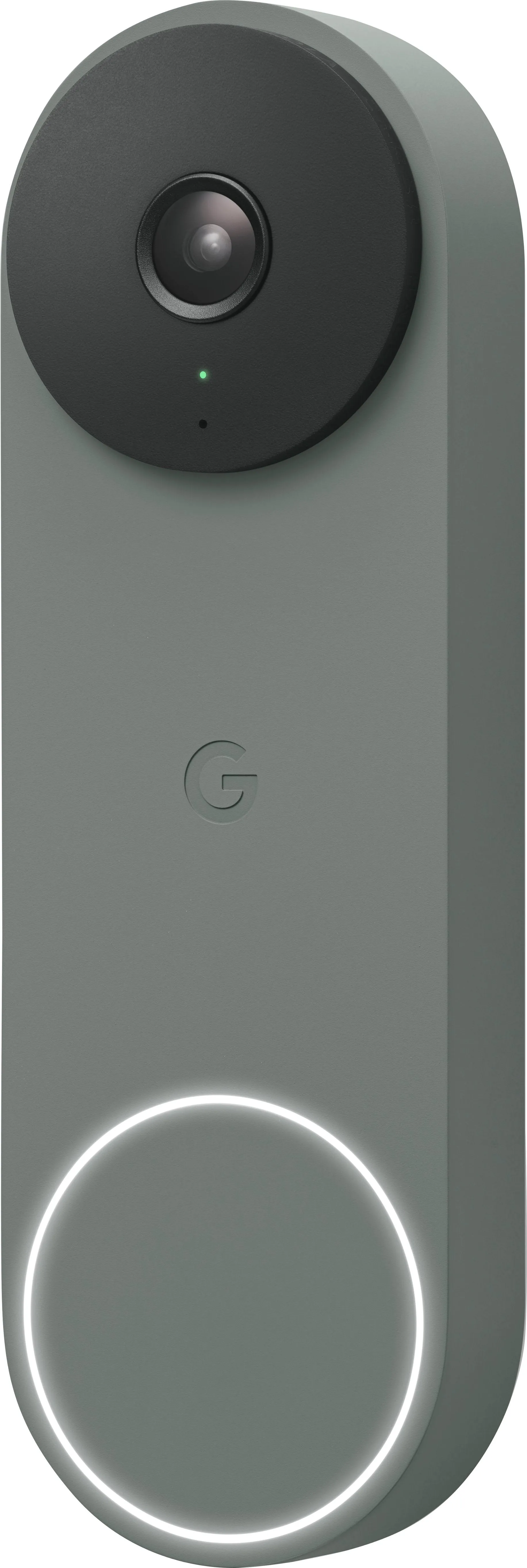 Google - Geek Squad Certified Refurbished Nest Doorbell Wired (2nd Generation) - Ivy