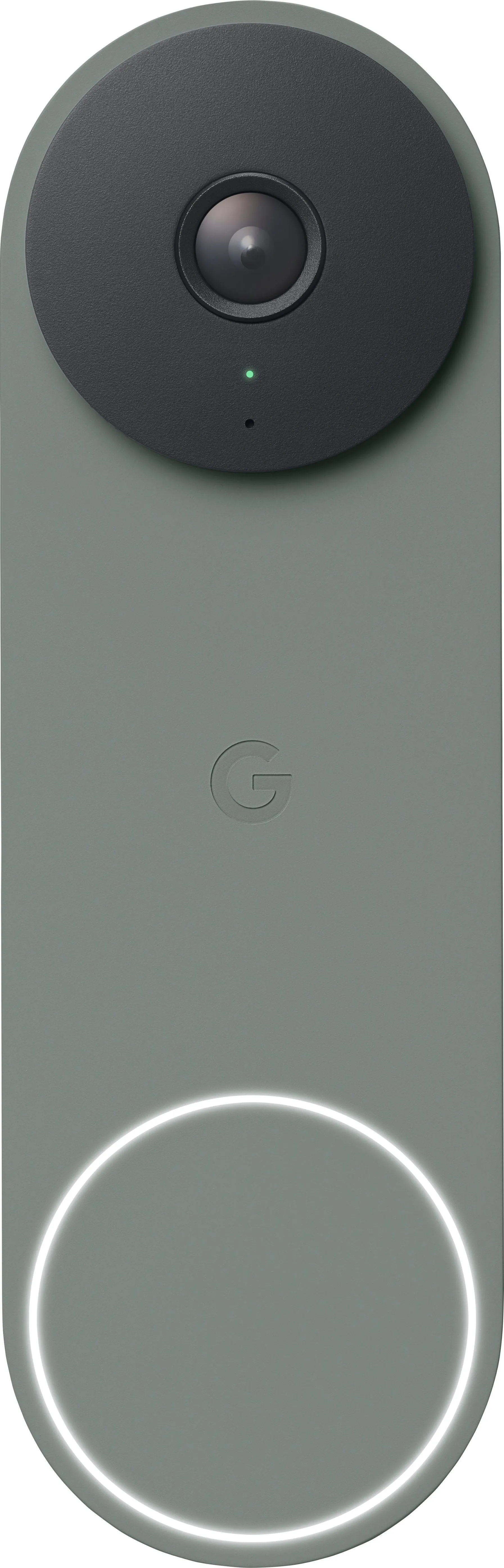 Google - Geek Squad Certified Refurbished Nest Doorbell Wired (2nd Generation) - Ivy