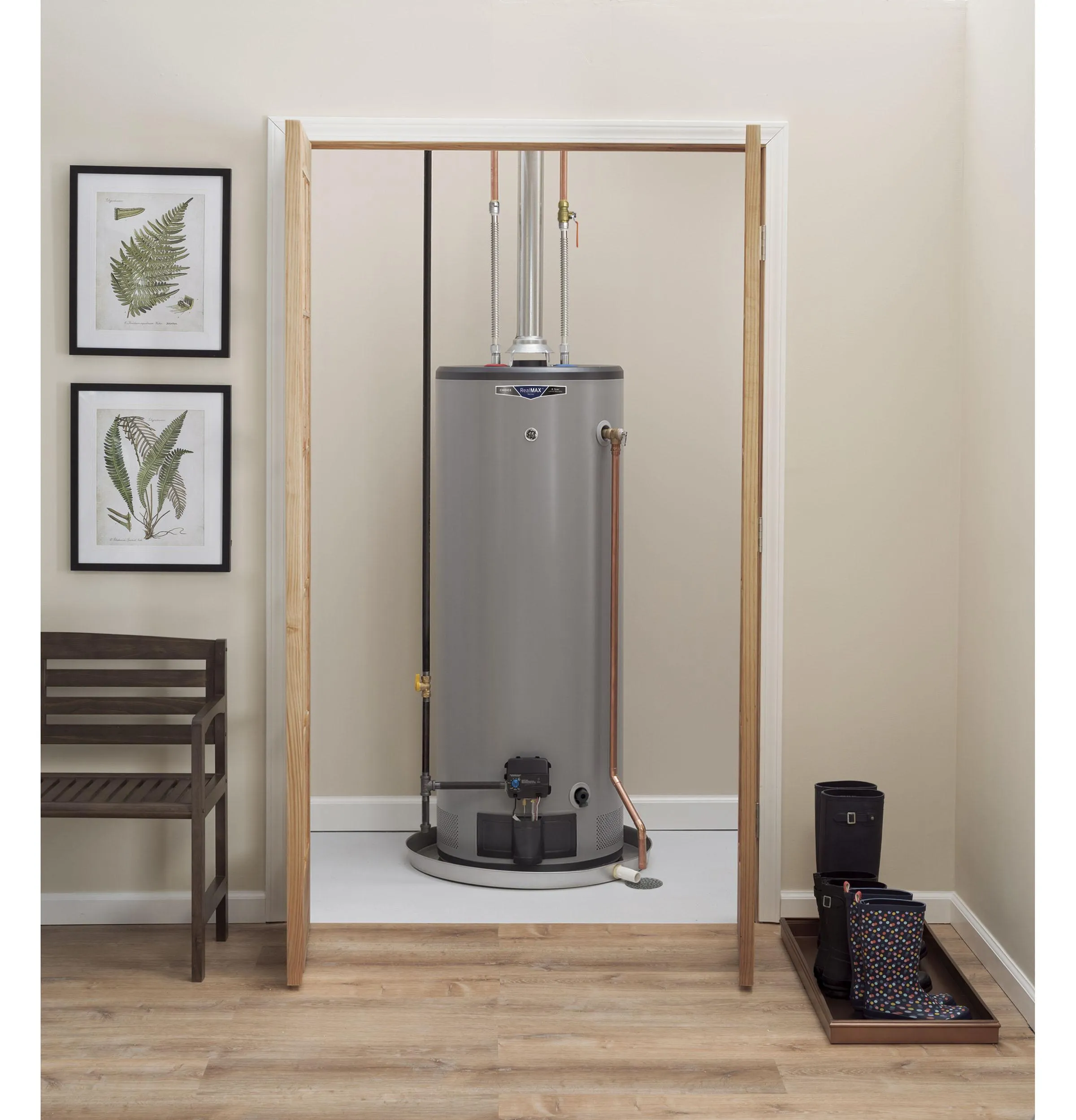 GP40T08BXR GE RealMAX Choice 40-Gallon Tall Liquid Propane Atmospheric Water Heater