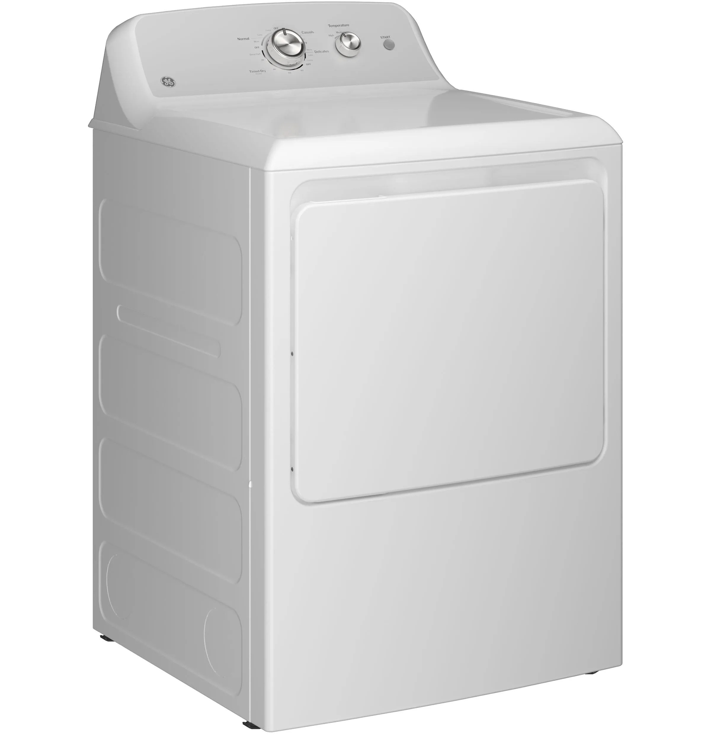 GTX38EASWWS GE® 6.2 cu. ft. Capacity&#x00A0;Electric Dryer with Up To 120 ft. Venting and Shallow Depth&#x200B;