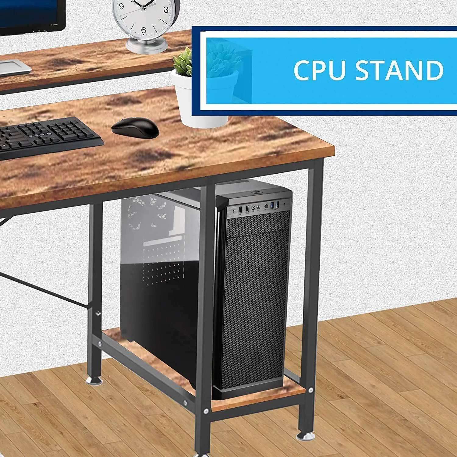 Halter 50-Inch Modern Office Desk with Storage