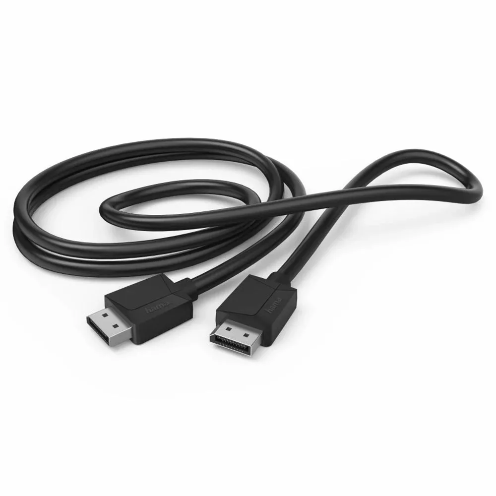 Hama 1.5M DP 1.2 4K Ultra-HD Display Port Cable - Black | 444684