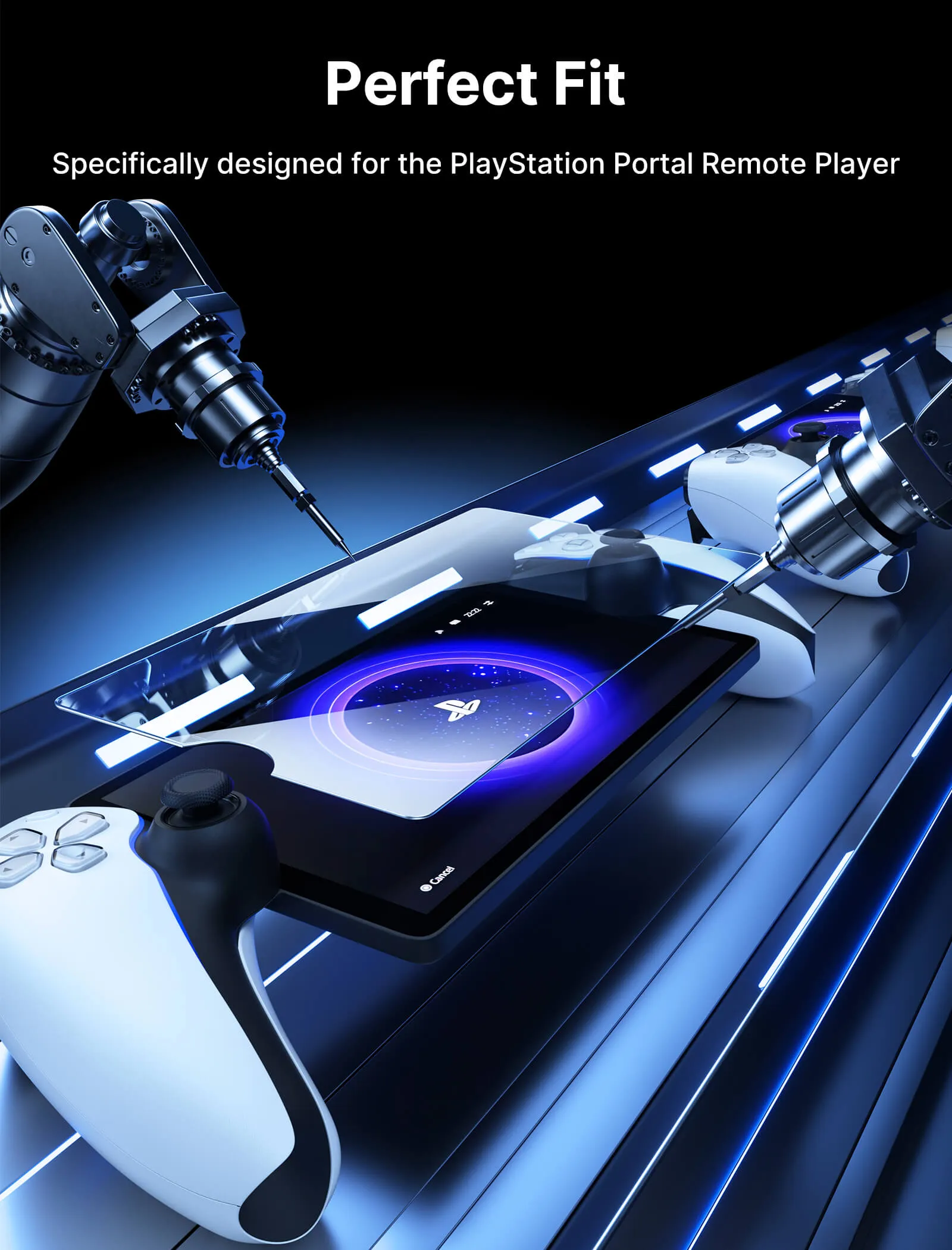 HD Tempered Glass Screen Protector for PlayStation Portal Remote Player