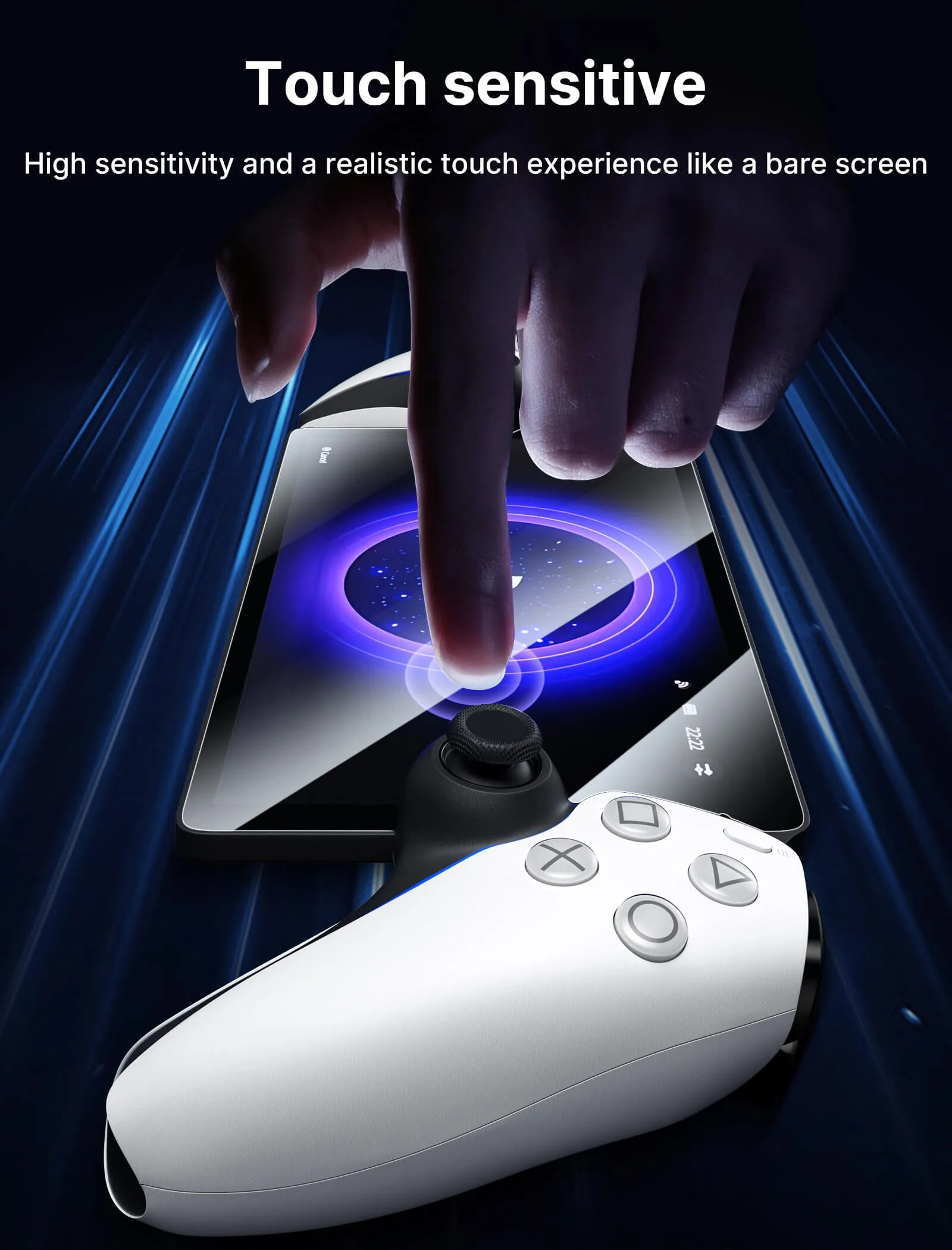 HD Tempered Glass Screen Protector for PlayStation Portal Remote Player