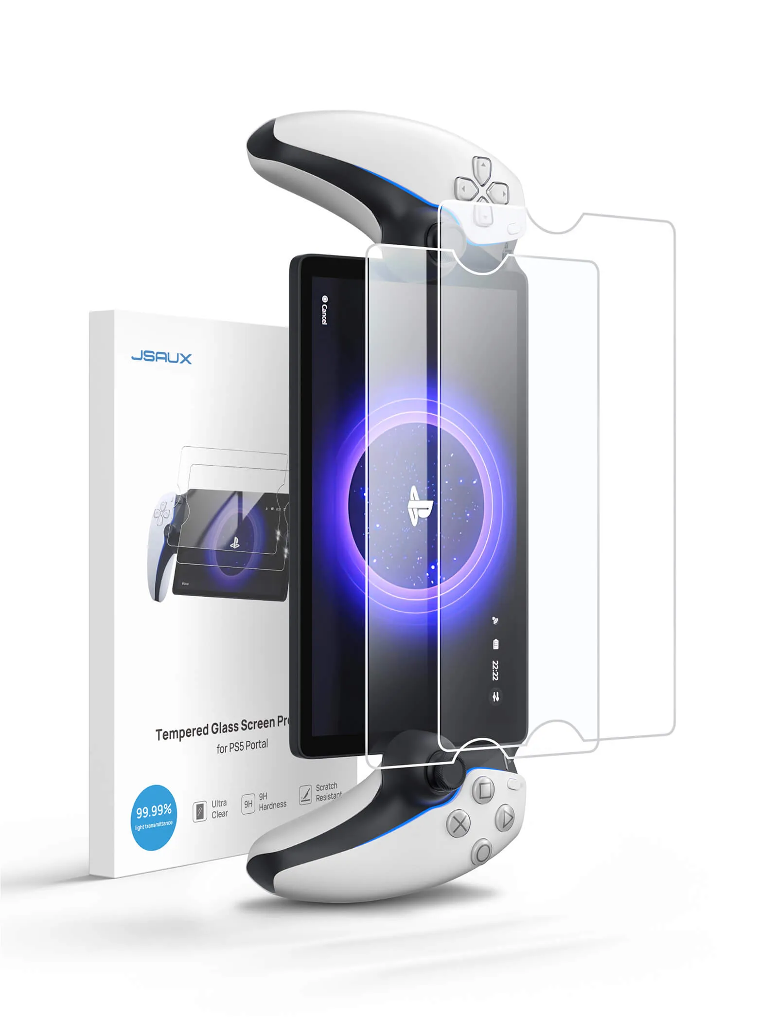 HD Tempered Glass Screen Protector for PlayStation Portal Remote Player