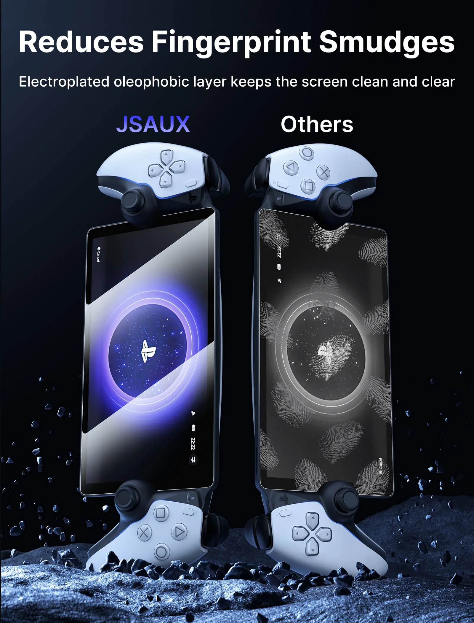 HD Tempered Glass Screen Protector for PlayStation Portal Remote Player