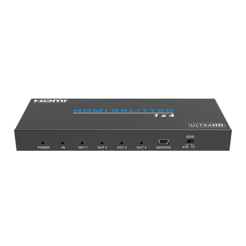 Hdcvt 1X4 Hdmi 2.0 Splitter Supports Hdcp 2.0, Edid And Hdr