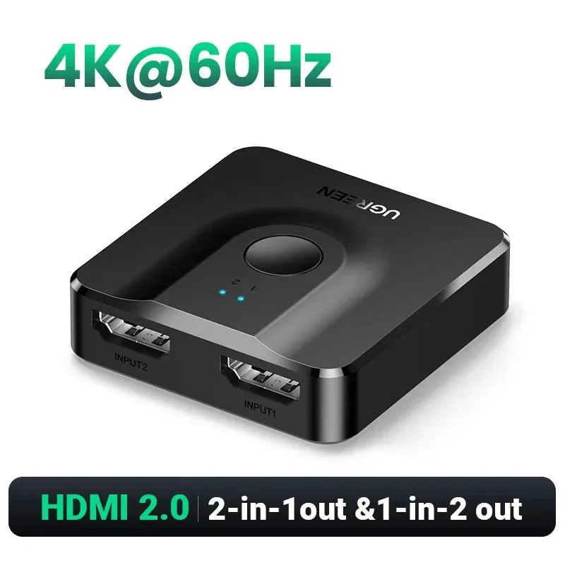HDMI Switch 4K for Xiaomi Mi Box Bi-directional HDMI compatible Switcher