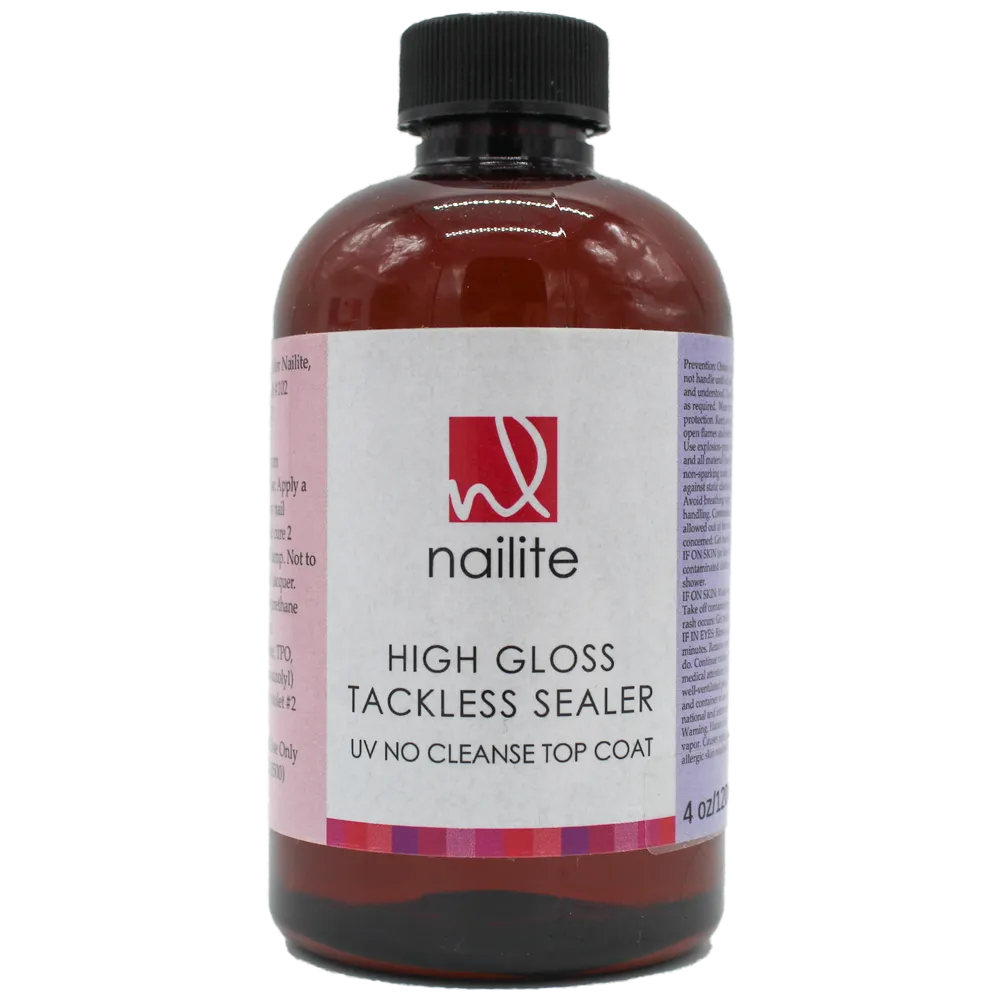 High Gloss Tackless Sealer UV/LED 4 Oz