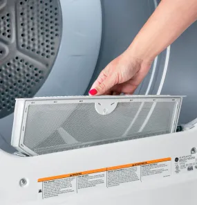 HTX26GASWWW Hotpoint® 6.2 cu. ft. Capacity Gas&#x00A0;Dryer&#x00A0;with Up To 120 ft. Venting and Shallow Depth&#x200B;