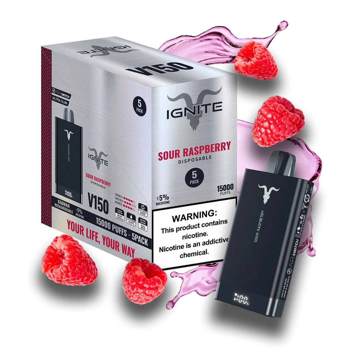 Ignite V150 Vape Device [5 Pack]