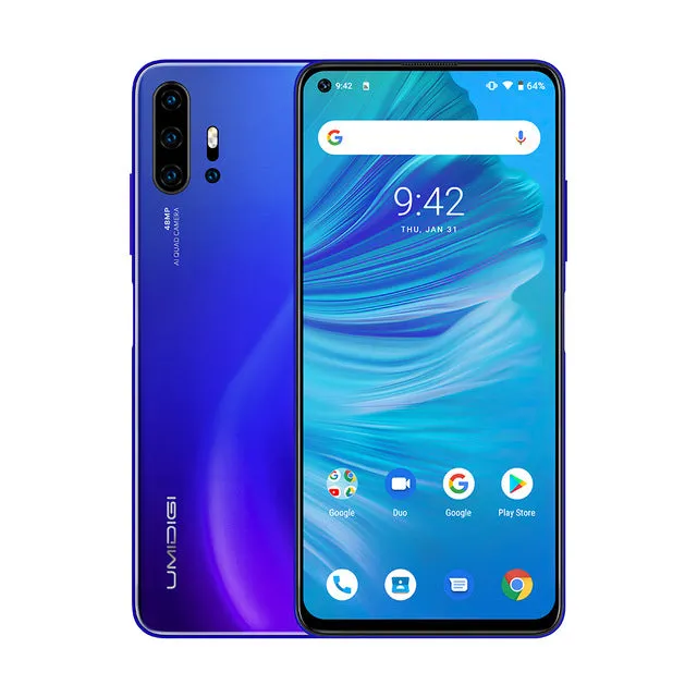 IN STOCK UMIDIGI F2 Android 10 Global Version 6.53"FHD 6GB 128GB 48MP AI Quad Camera 32MP Selfie Helio P70 Cellphone 5150mAh NFC