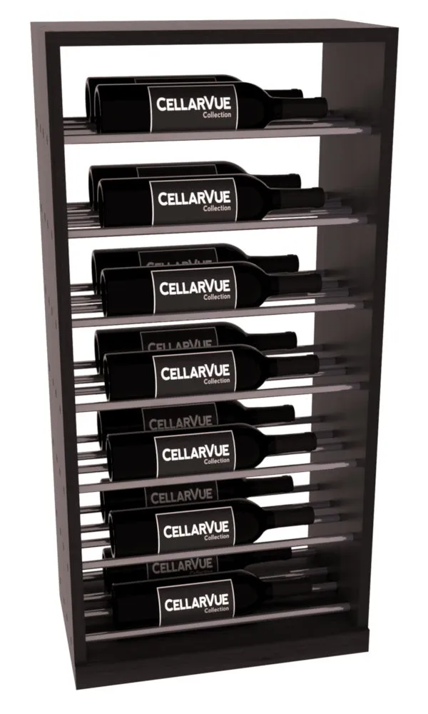 InstaCellar - 17.5" Horizontal Base Display - Gunmetal Rods
