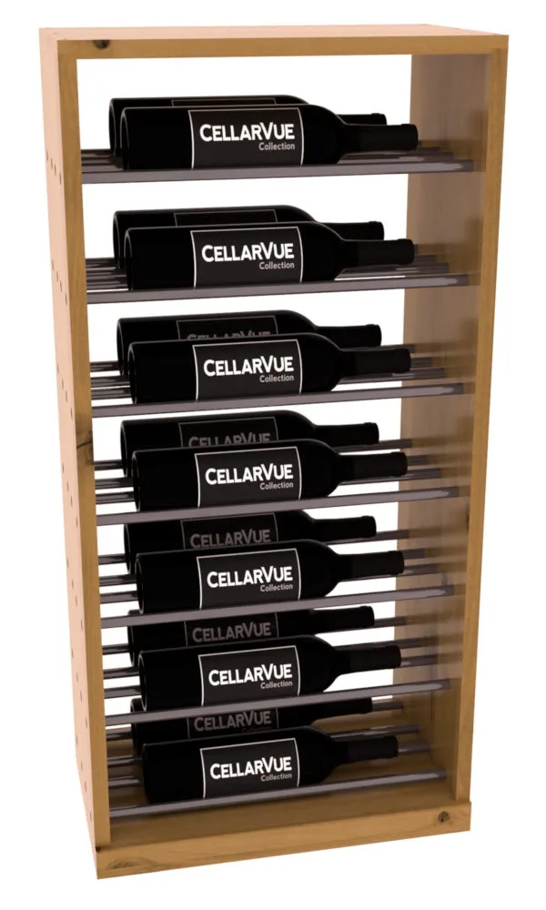 InstaCellar - 17.5" Horizontal Base Display - Gunmetal Rods