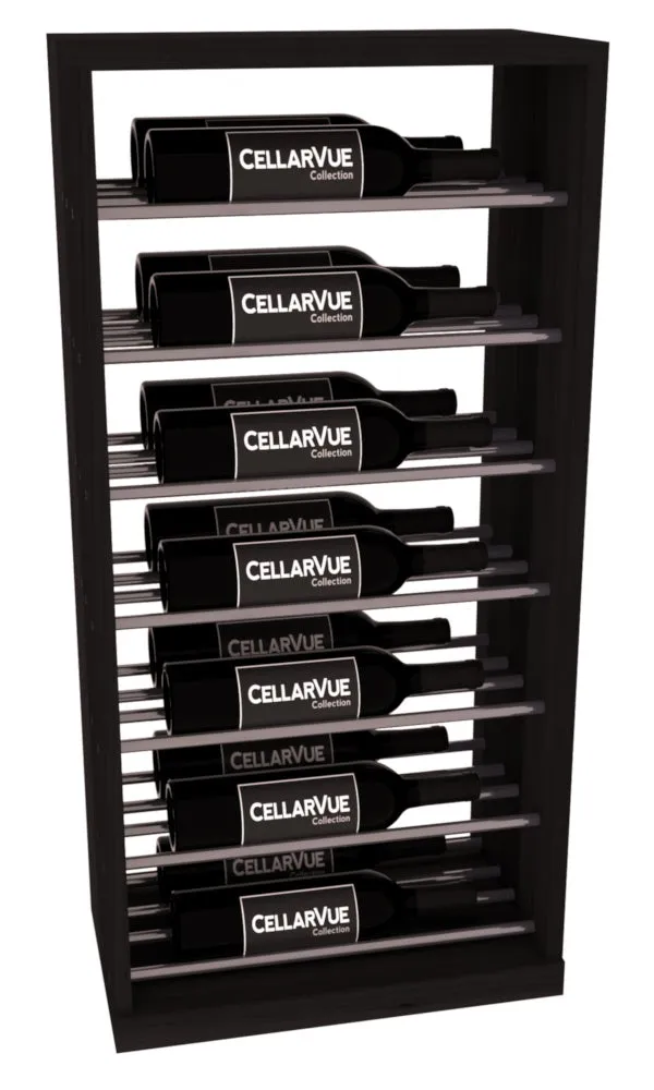 InstaCellar - 17.5" Horizontal Base Display - Gunmetal Rods