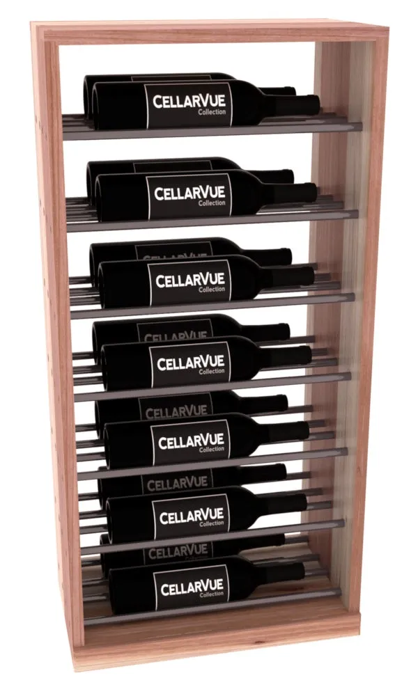 InstaCellar - 17.5" Horizontal Base Display - Gunmetal Rods