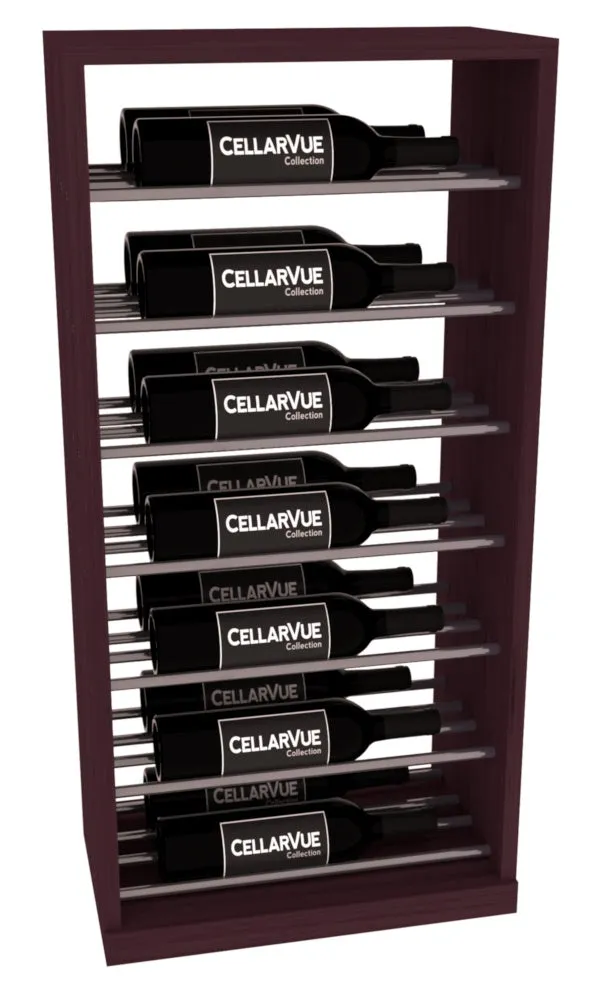 InstaCellar - 17.5" Horizontal Base Display - Gunmetal Rods