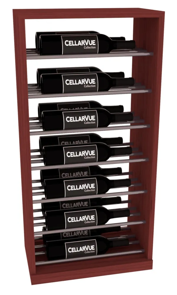 InstaCellar - 17.5" Horizontal Base Display - Gunmetal Rods